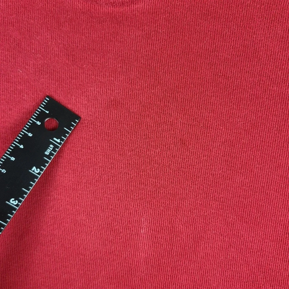 Polo Ralph Lauren Sweater Mens XL Red Estate Rib Quarter Zip‎ Sweatshirt *